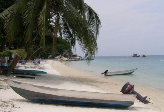 An unserem Strand ganz links (oder ganz rechts, wenn ihr euch umdreht)