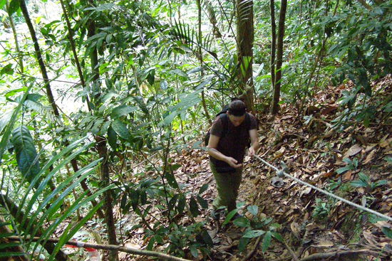 Schwieriger Aufstieg