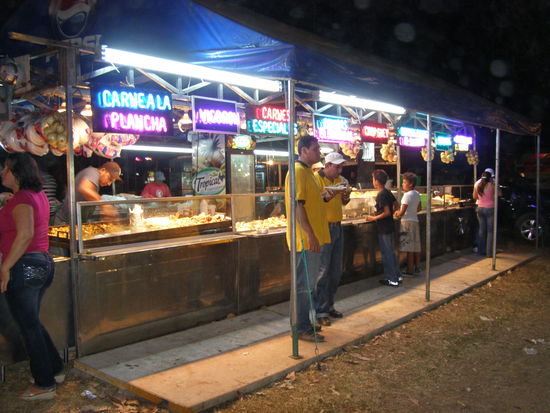 Einer der Freßstände