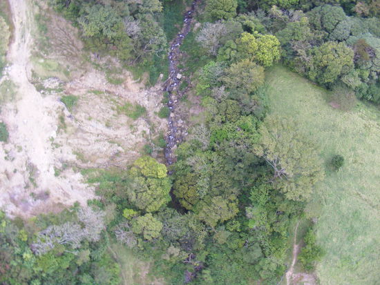 Blick nach unten beim "Superman"