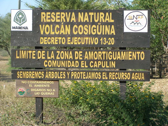 Hier beginnt der Nationalpark Cosigüina