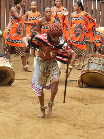 Der Sangoma bei der Arbeit