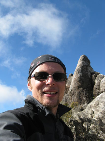 Auf dem Gipfel des "Pinnacles"