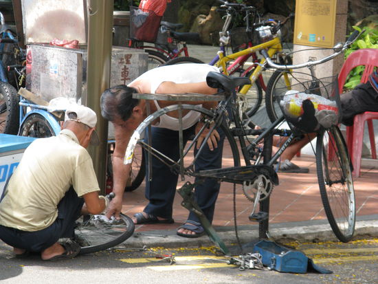 Strassenszene in Chinatown
