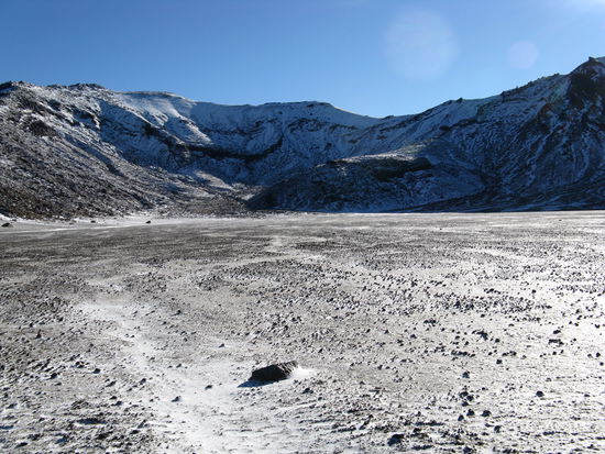 Hochebene nach dem Aufstieg zum "Mangapopo Saddle".