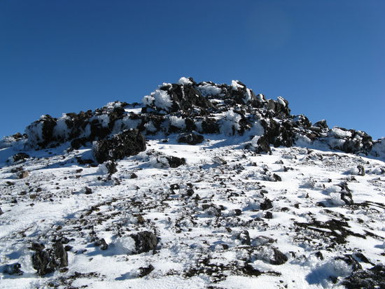 Auf dem Rueckweg vom "Mt. Tongariro" zur urspruenglichen Route.