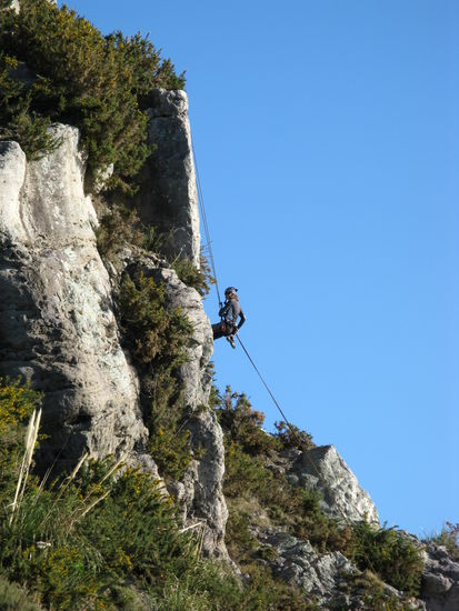 Der "Mt. Maunganui" eignet sich auch bestens fuer Klettertouren.