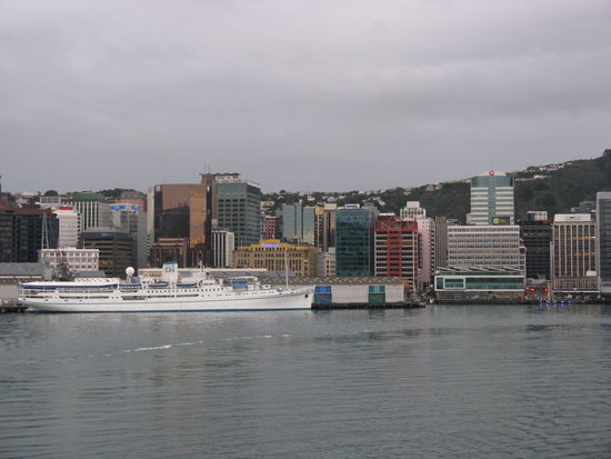 Die Skyline von "Wellinton" am fruehen morgen.