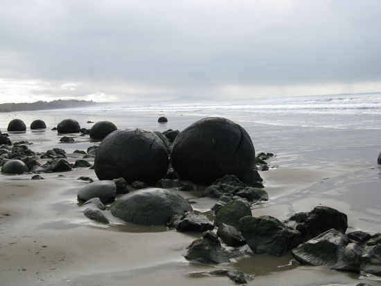 Die "Moeraki Boulders".
