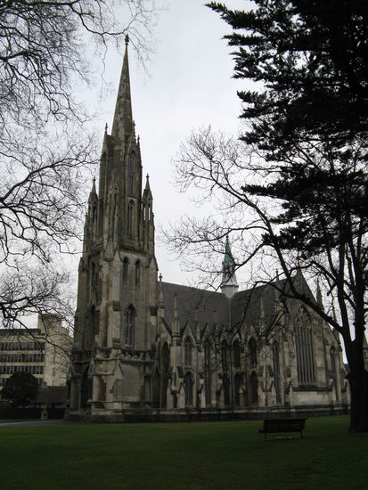 Die "First Church of Otago" im Zentrum von "Dunedin".