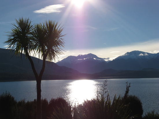 Der "Lake Te Anau" am spaeten Nachmittag.
