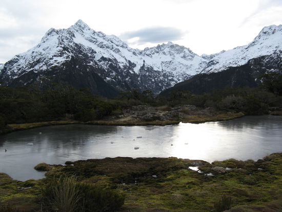 Am Abend auf dem "Key Summit".