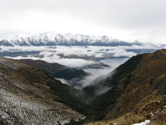 Aussicht auf dem Weg zum "Ben Lomond Saddle".