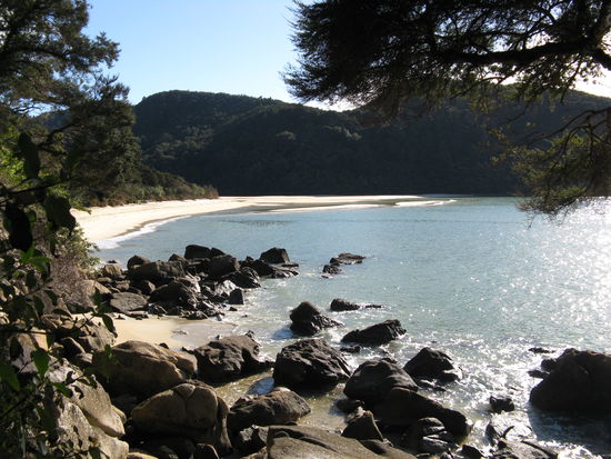 Ankunft an der "Bark Bay".