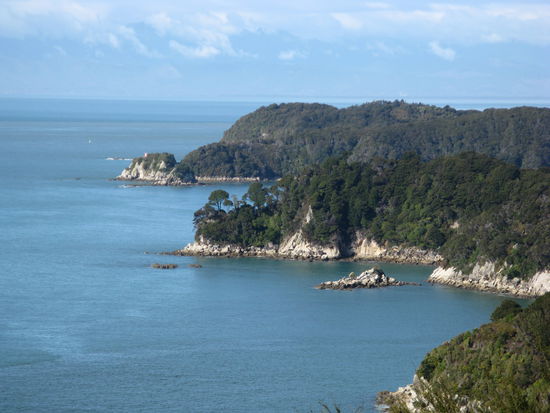 Kuestenpanorama auf dem "Coastal Track".