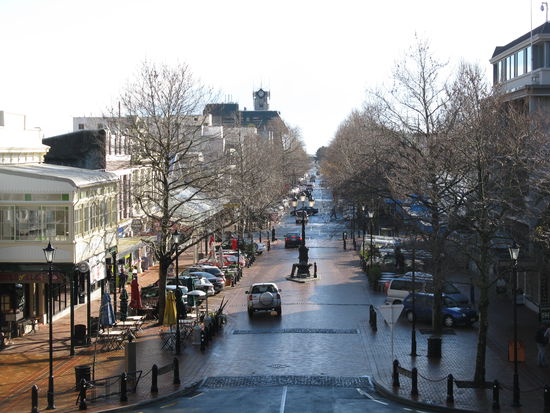 "Trafalgar Street", die Hauptstrasse in "Nelson".