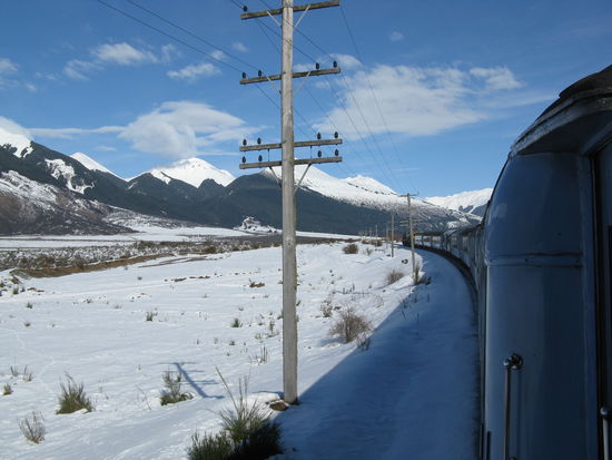 Der "TranzAlpine" ist sicher die schoenste Zugfahren in Neuseeland.