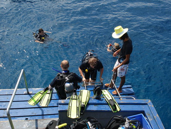 Auf dem Tauchboot von Big Blue