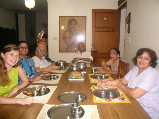 ...beim Essen-mmmhhh lecker!!