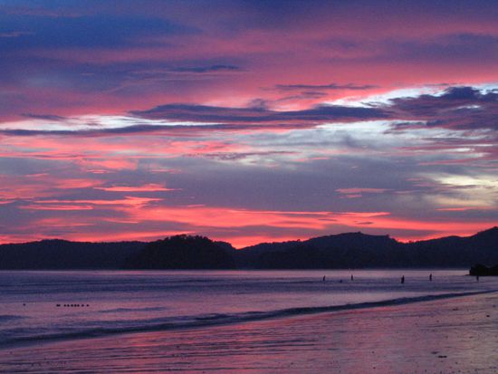 Sonnenuntergang an der Promenade von Ao Nang.