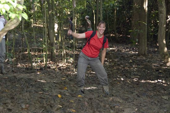 Deshalb brauchten wir Gummistiefel.