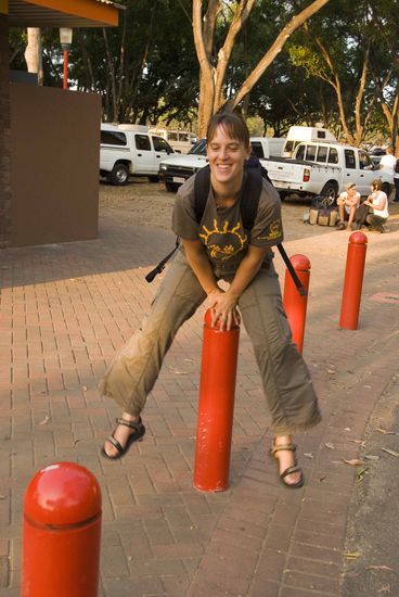 Sandra freut sich schon, es geht gleich los.