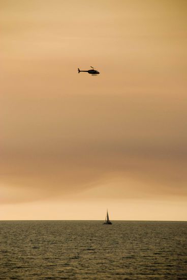 Zu Wasser und in der Luft.