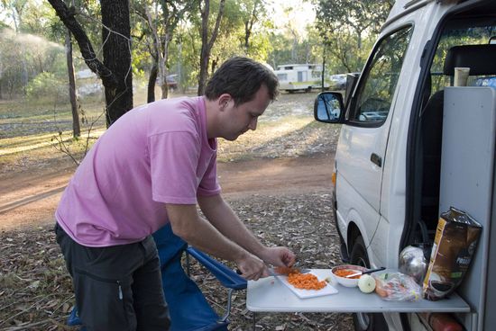 Im Maggi-Kochstudio auf Rädern.