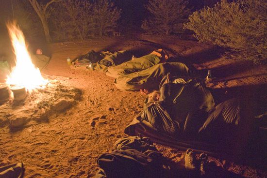 Das Feuer gab noch für eine gewisse Zeit Wärme. Ab 2 Uhr nachts half nichts mehr.