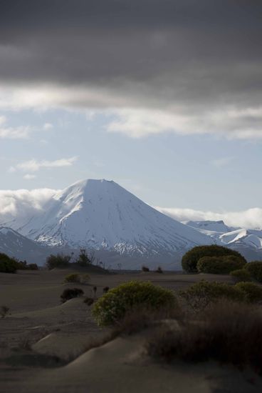 Mt. Ngauruhoe. Malerische Kulisse u.a. für die Herr der Ringe Filme.