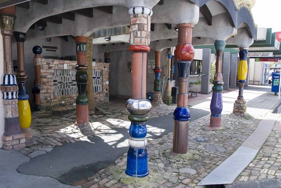 Hundertwasser Toilette in Kawakawa.