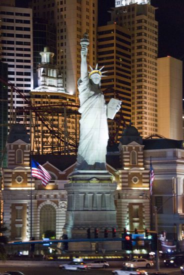 Bilder vom Hotel „New York, New York“.