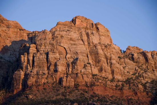 Im Zion Nationalpark, es fehlen Winnetou und Old Shatterhand auf dem Foto.
