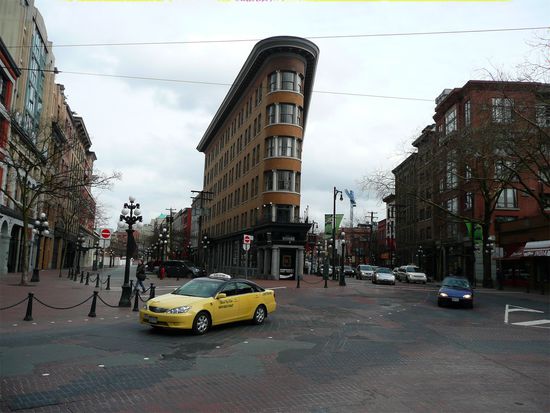 Eines der breitesten Gebäude Vancouvers auch in Gastown