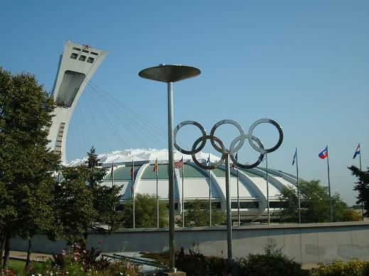 Das „Olympicstadium“ mit den 5 Ringen