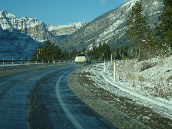 Die Rockies haben sich mit Schnee von uns verabschiedet.