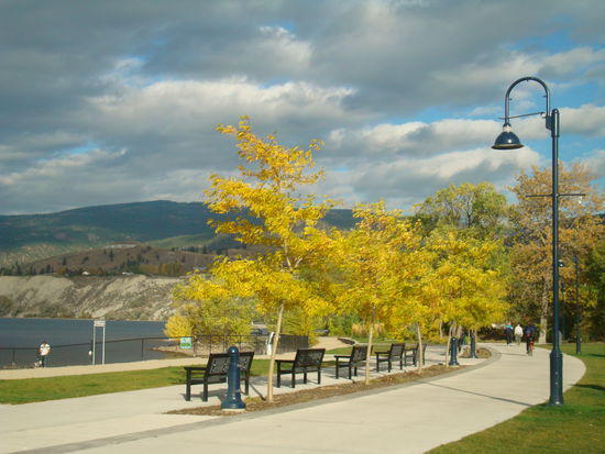 Aussergewöhnliche Stimmung am Beach in Penticton.