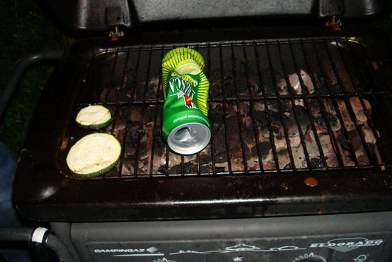 Da wir leider alles Geld für unsere Reise ausgeben, wurde der Grill nur sehr spärlich belegt.