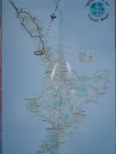 Weg nach Whangarei, Ahipara, Bustour zum Cape Reinga und wieder zurück nach Auckland
