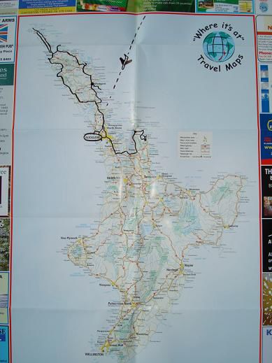Weg von Auckland nach Coromandel und Whenuakite