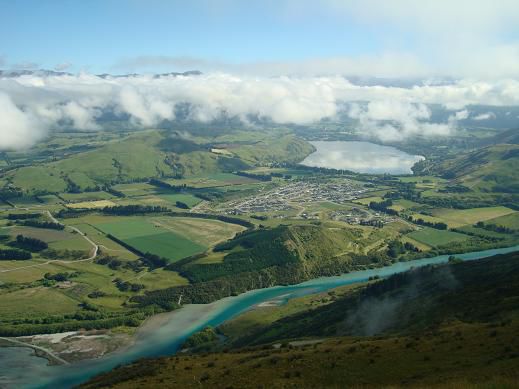 Aussicht auf die Umgebung von Queenstown