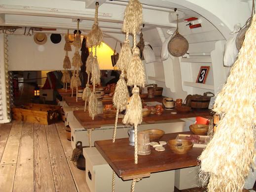 Essensraum auf der „Endeavour“