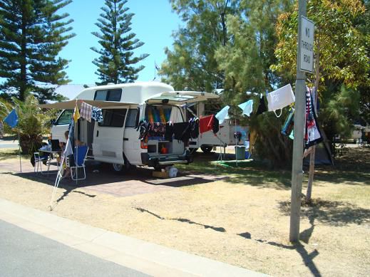 Unsere Campervan – Wäsche waschen am 3. Tag…