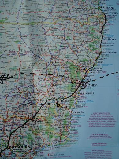 Gundagai – Canberra – Port Macquarie – Surfers Paradise – Byron Bay