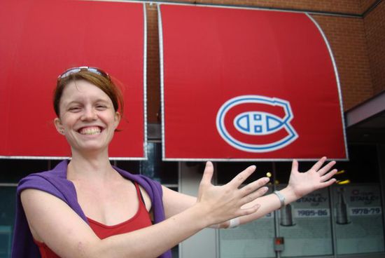 Vor dem Stadion der Montreal Canadiens!