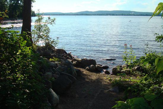 Die Sicht auf den See