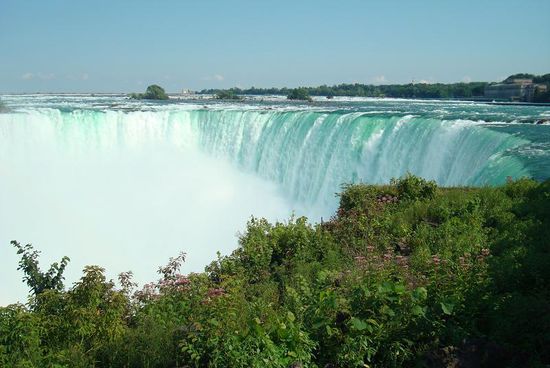 Wir hatten eine atemberaubende Sicht über die Fälle hinaus und hinunter.