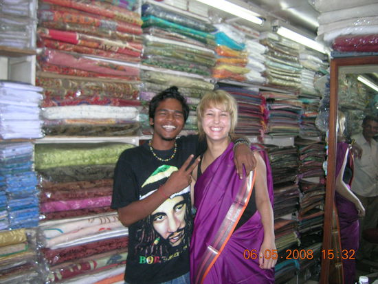 Martin  und ich beim shoppen...