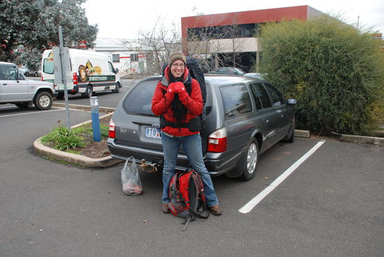 Binchen wieder on the way. Diesmal in etwas ungewohnter Montur. Bbbrrrrr Winter ich komme...