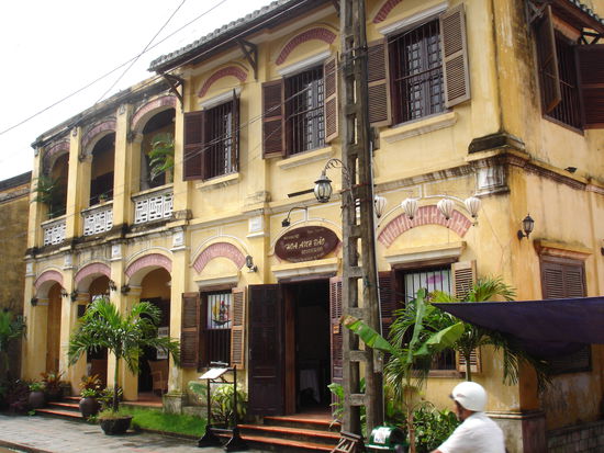 Hier haben wir heute Abend unser Abschiedsdinner.